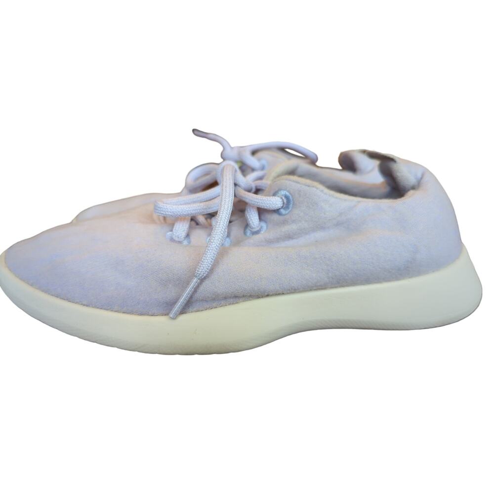 Allbirds Wool Runners Light Blue Lace Up Sneakers Womenβs 8 - Picture 3 of 10